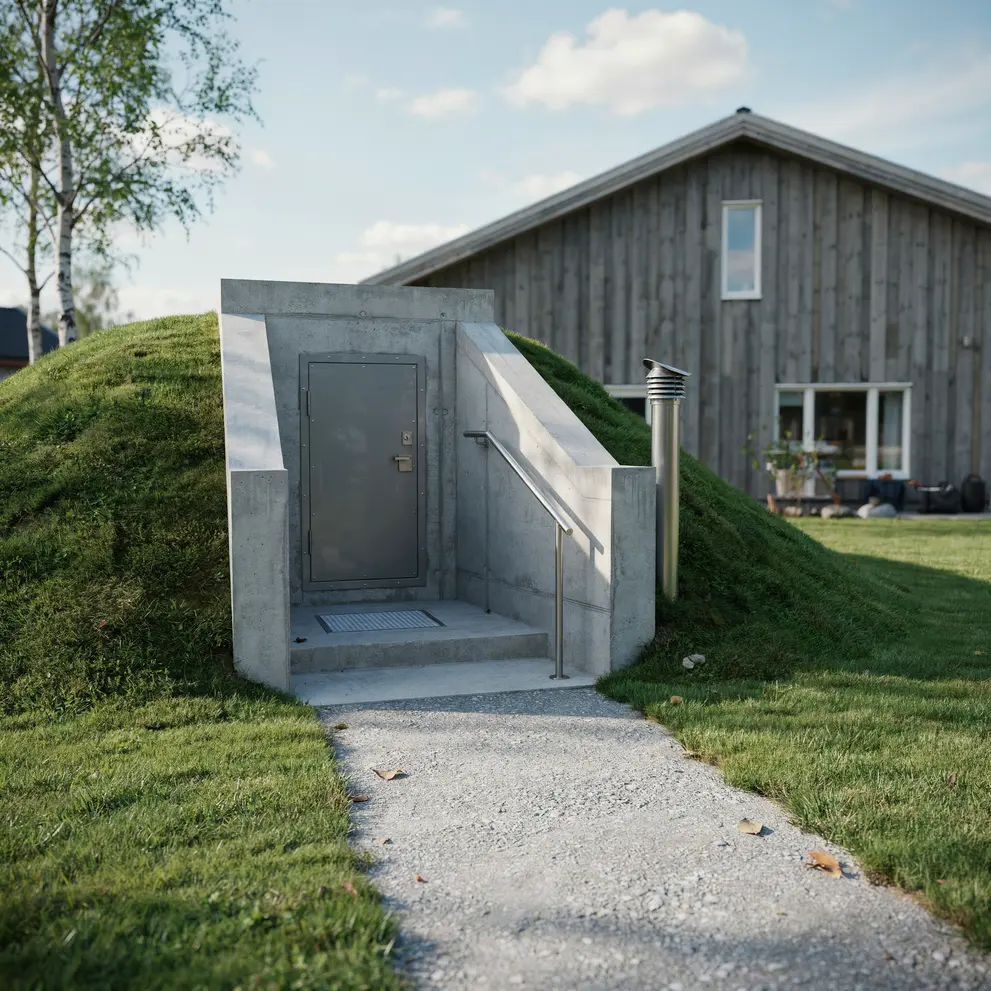 bygga bunker skyddsrum danderyd